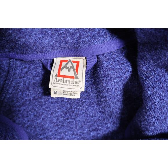 Avalanche Jacket Womens Medium Purple Full Zip Fleece Outdoor Warm Pockets Cozy - Picture 4 of 7